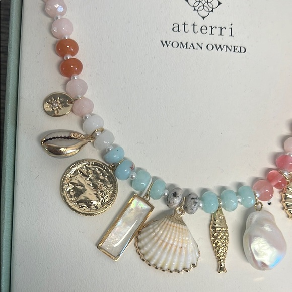 Arteries | Ocean Motif Semi-Precious Stone Necklace ✨ - Picture 4 of 10